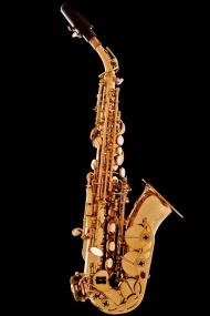 Honey Gold Lacquer Curved Soprano Saxophone